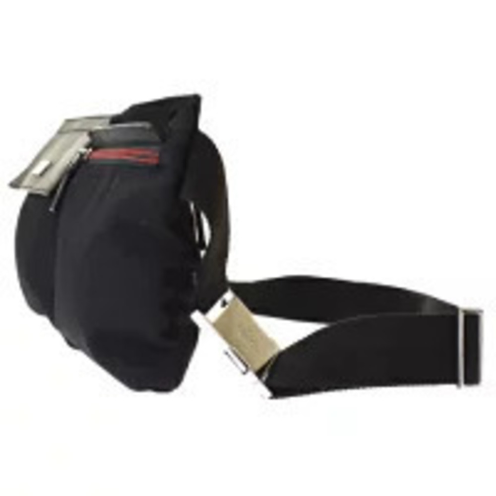 Gucci Sherry Waist Pouch Clutch Bag Black Green Red Leather - Picture 2 of 7